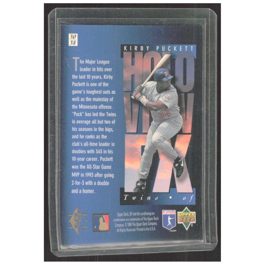 1994 SP F/X Kirby Puckett Twins #30