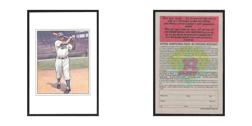 1989 Bowman Jackie Robinson Brooklyn Dodgers #nan