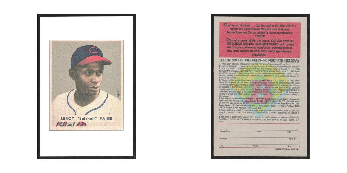 1989 Bowman Leroy Satchell Paige Indians #nan