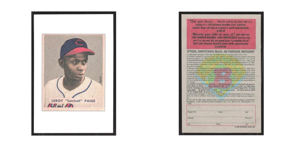1989 Bowman Leroy Satchell Paige Indians #nan