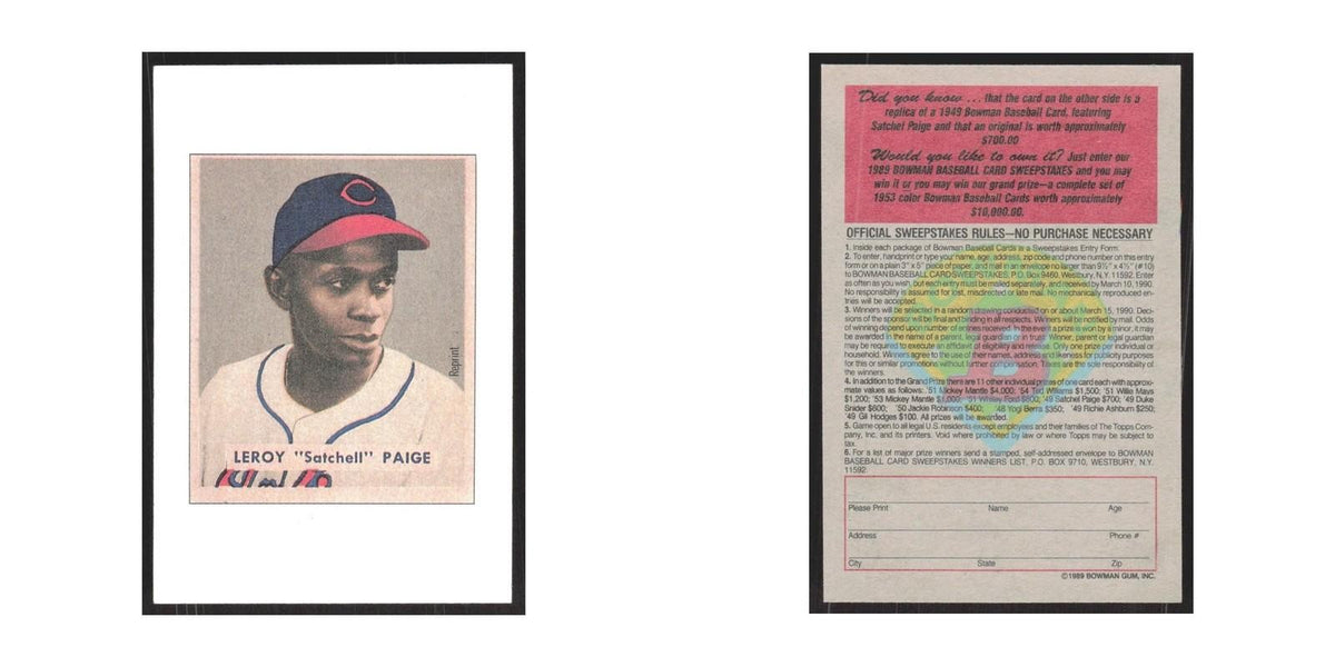 1989 Bowman Leroy Satchell Paige Indians #nan