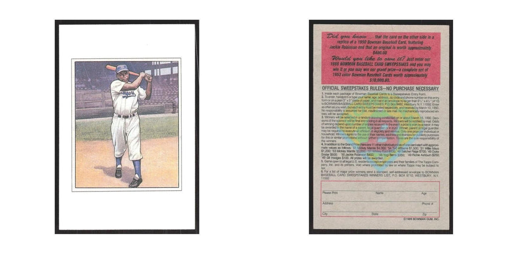 1989 Bowman Jackie Robinson Brooklyn Dodgers #nan