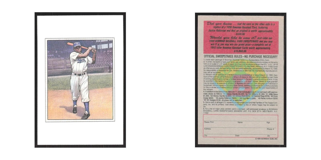 1989 Bowman Jackie Robinson Brooklyn Dodgers #nan