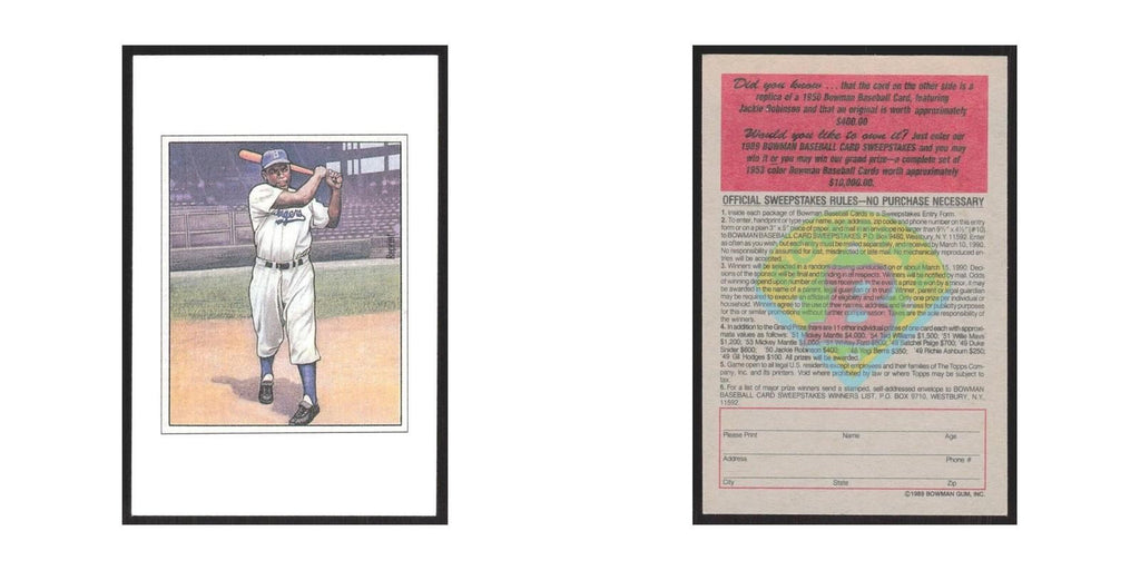 1989 Bowman Jackie Robinson Brooklyn Dodgers #nan