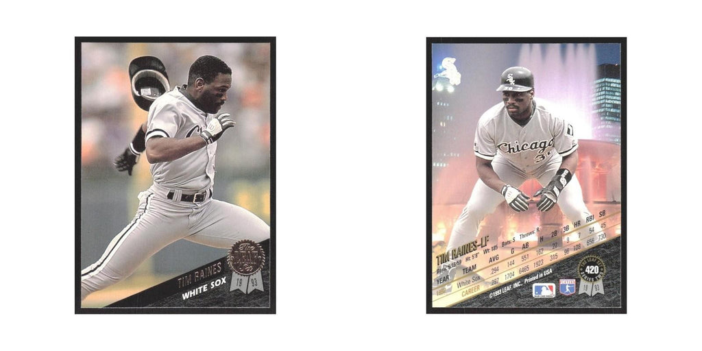 1993 Leaf Tim Raines White Sox #420