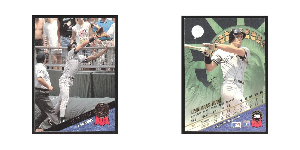 1993 Leaf Kevin Maas Yankees #206