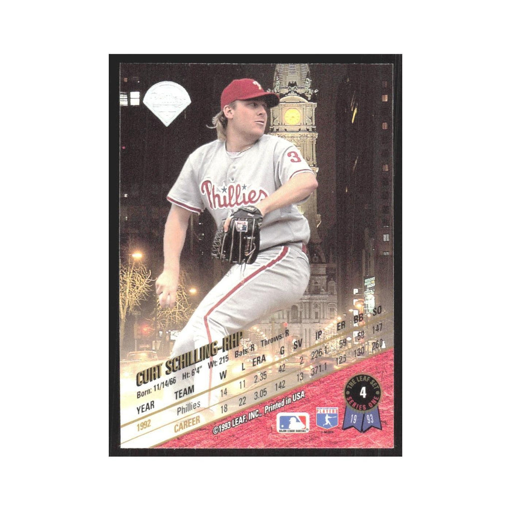 1993 Leaf Curt Schilling Phillies #4
