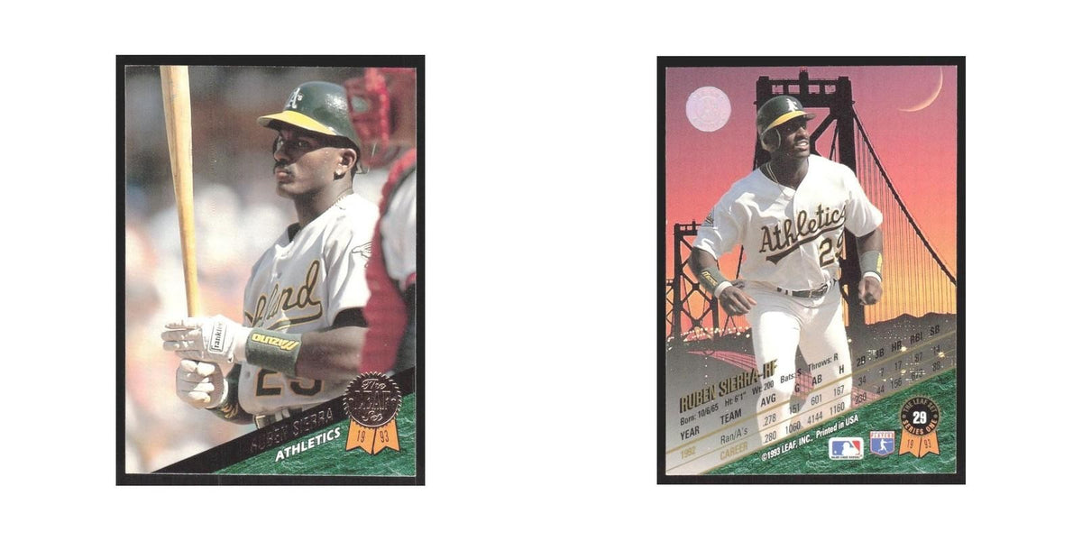 1993 Leaf Ruben Sierra Athletics #29