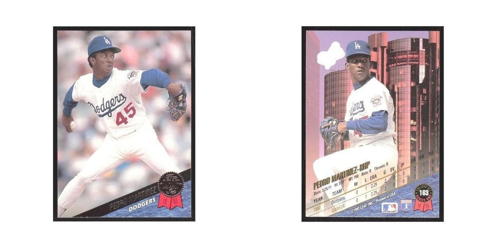 1993 Leaf Pedro Martinez Dodgers #163
