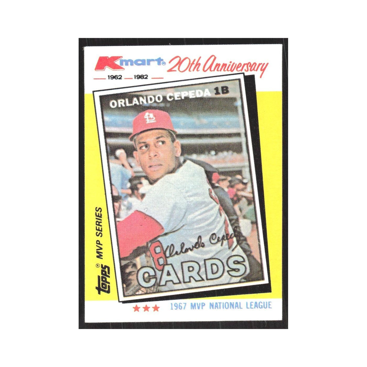 1982 Topps Kmart Orlando Cepeda Cardinals #12