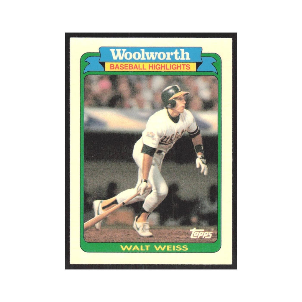 1990 Topps Woolworth Walt Weiss Athletics #26