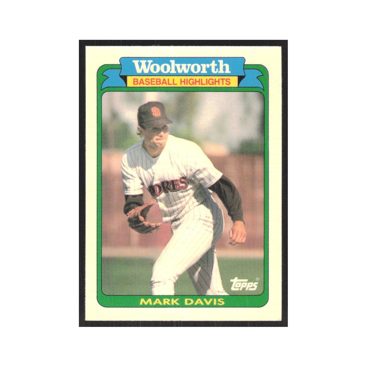 1990 Topps Woolworth Mark Davis Padres #4