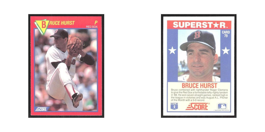 1989 Score Superstars Bruce Hurst Red Sox #79