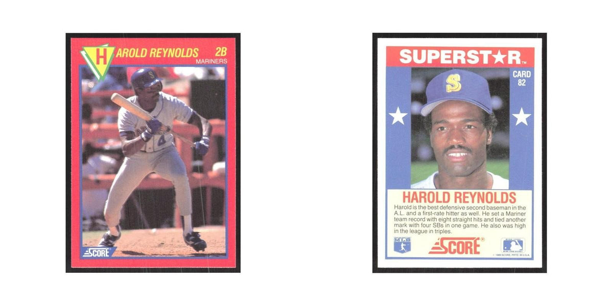 1989 Score Superstars Harold Reynolds Mariners #82
