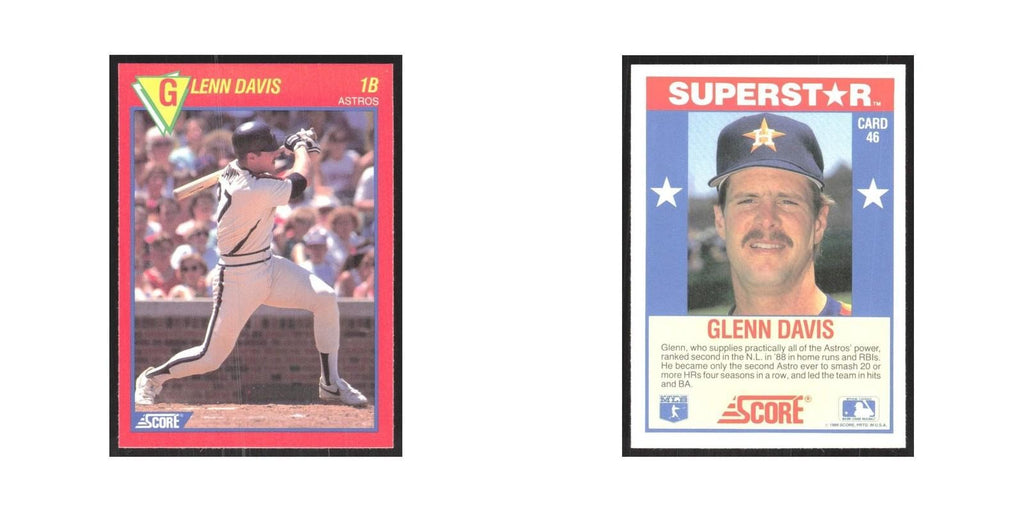 1989 Score Superstars Glenn Davis Astros #46
