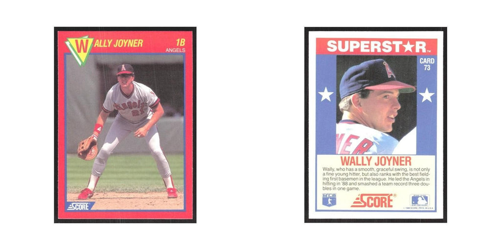 1989 Score Superstars Wally Joyner Angels #73