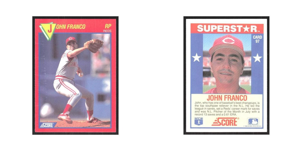 1989 Score Superstars John Franco Reds #97