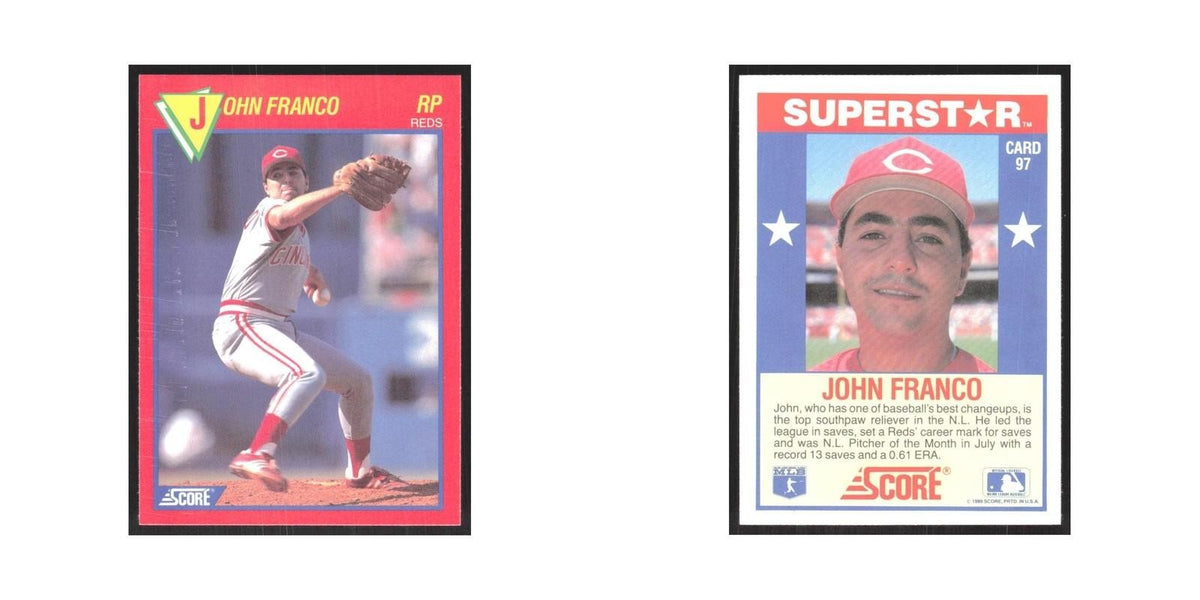 1989 Score Superstars John Franco Reds #97