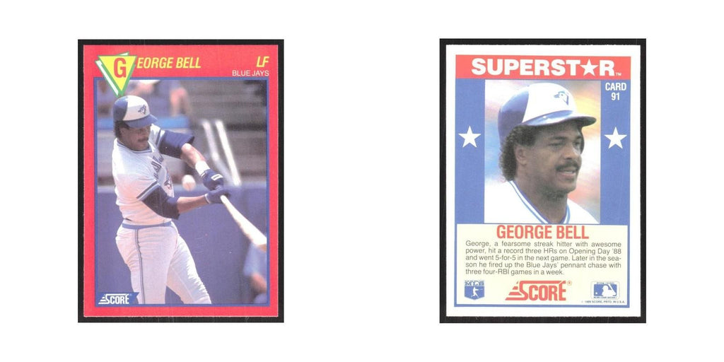 1989 Score Superstars George Bell Blue Jays #91