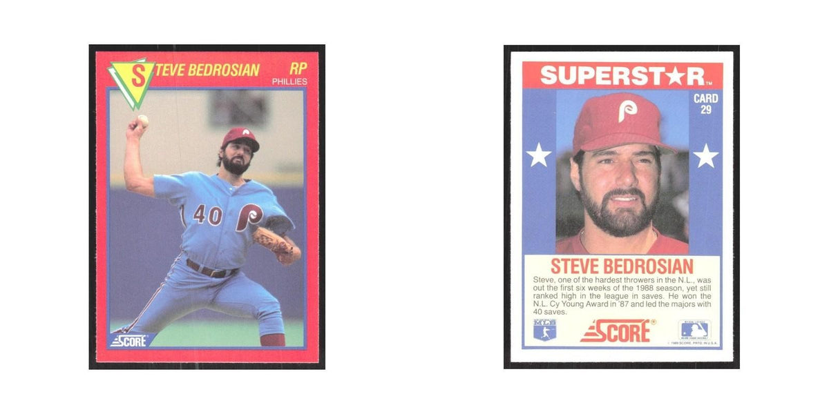 1989 Score Superstars Steve Bedrosian Phillies #29