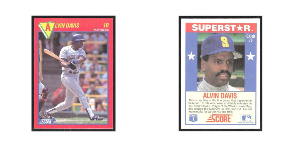 1989 Score Superstars Alvin Davis Mariners #78