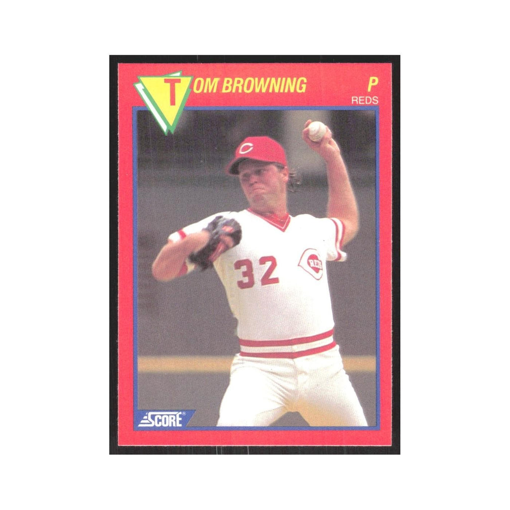 1989 Score Superstars Tom Browning Reds #61