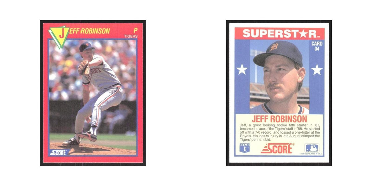 1989 Score Superstars Jeff Robinson Tigers #34