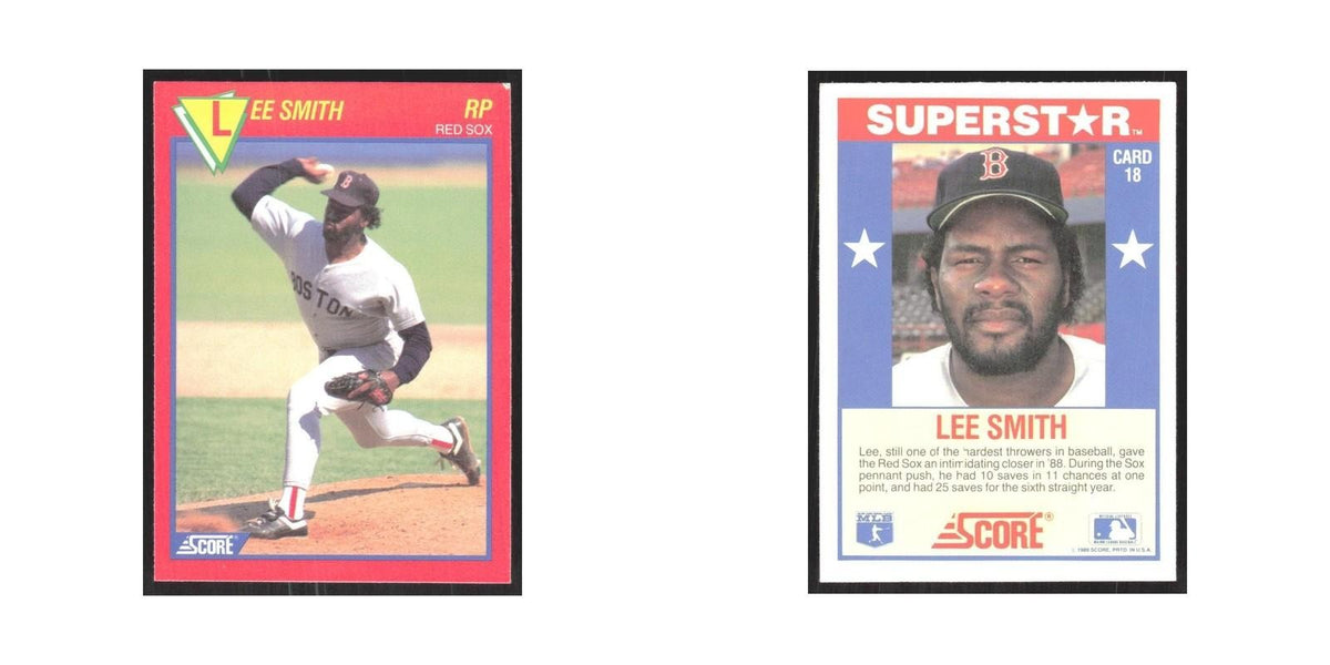 1989 Score Superstars Lee Smith Red Sox #18