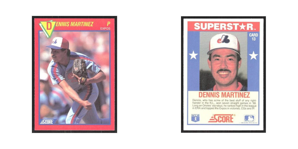 1989 Score Superstars Dennis Martinez Montreal Expos #13