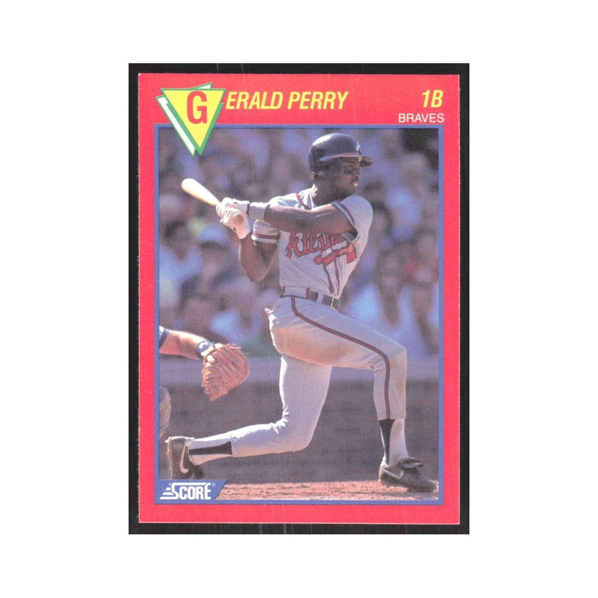 1989 Score Superstars Gerald Perry Braves #20