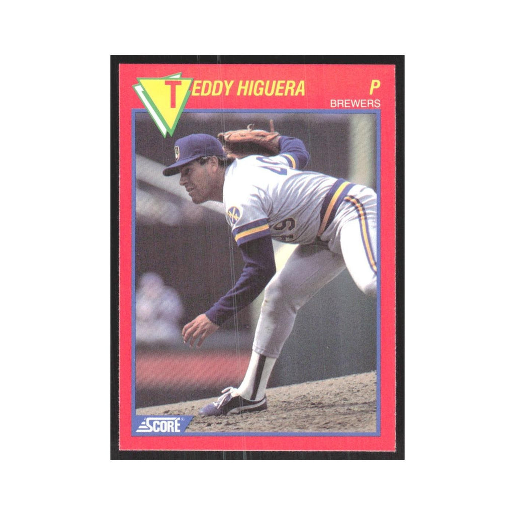 1989 Score Superstars Teddy Higuera Brewers #49