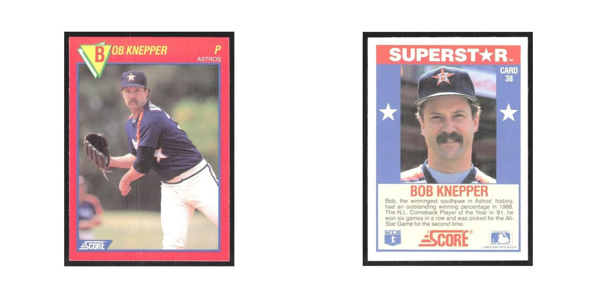 1989 Score Superstars Bob Knepper Astros #38