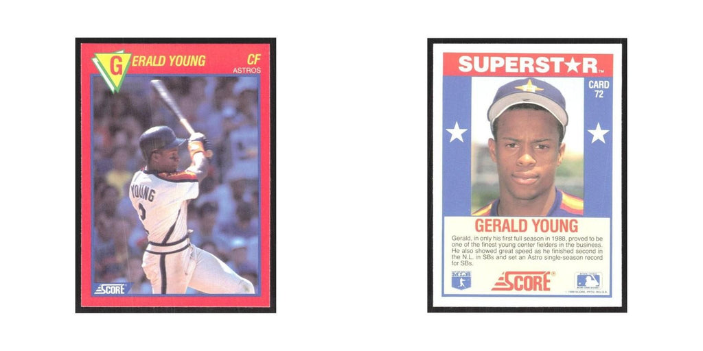 1989 Score Superstars Gerald Young Astros #72