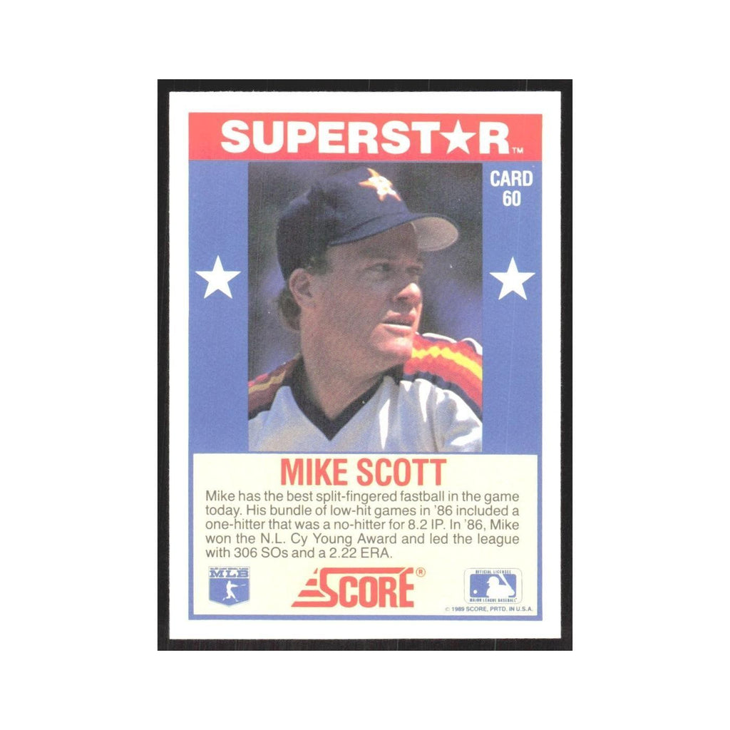 1989 Score Superstars Mike Scott Astros #60