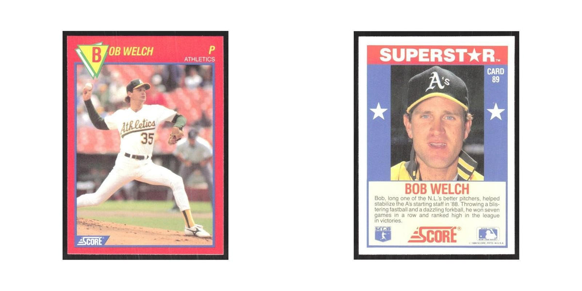 1989 Score Superstars Bob Welch Athletics #89