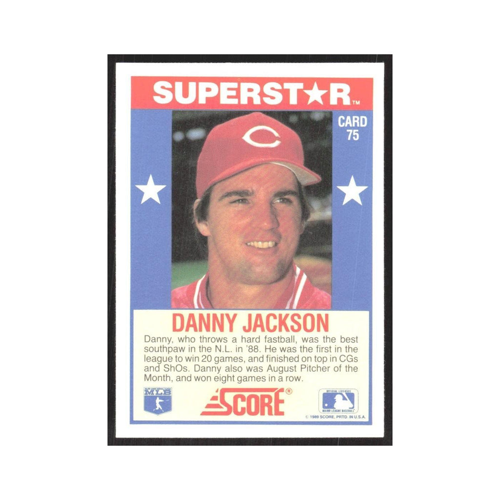 1989 Score Superstars Danny Jackson Reds #75