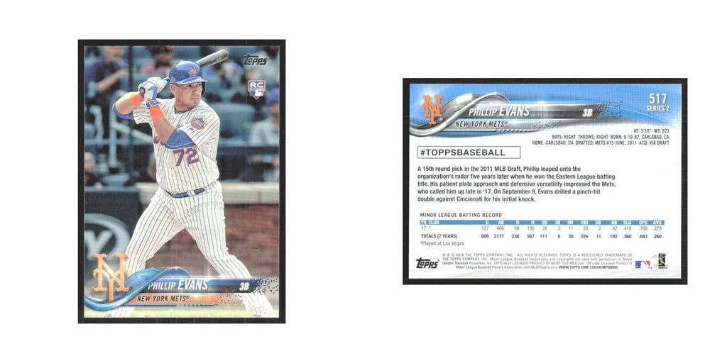 2018 Topps Phillip Evans RC Mets #517