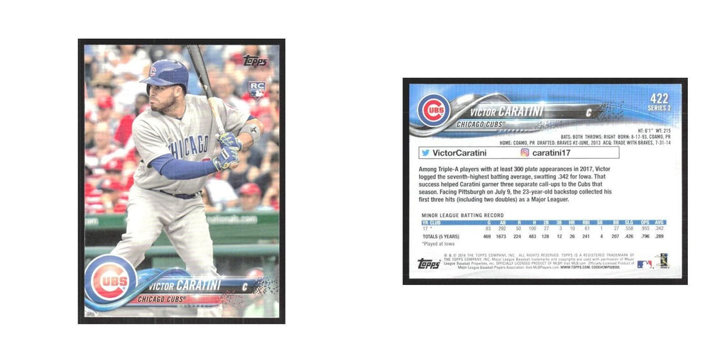 2018 Topps Victor Caratini RC Cubs #422