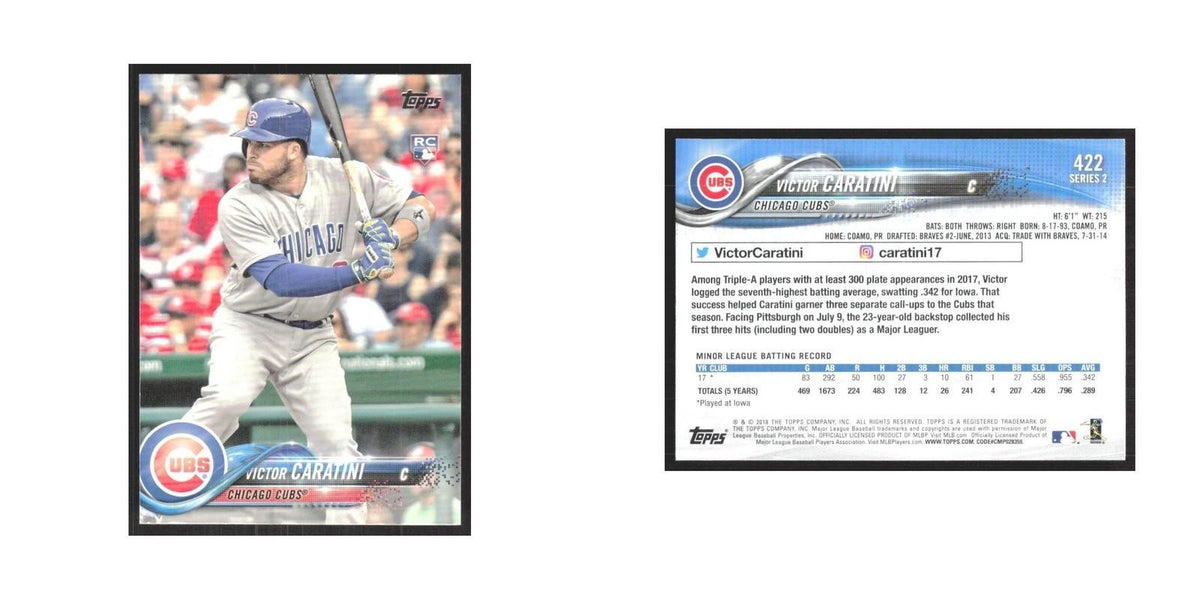 2018 Topps Victor Caratini RC Cubs #422