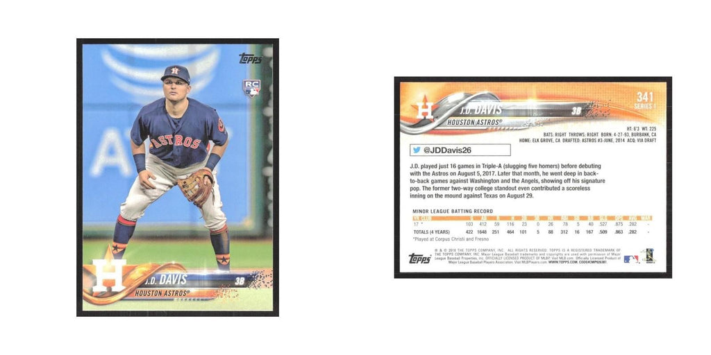 2018 Topps J.D. Davis RC Astros #341