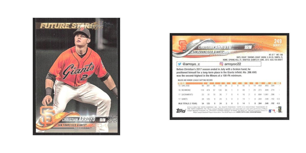2018 Topps Christian Arroyo Giants #249
