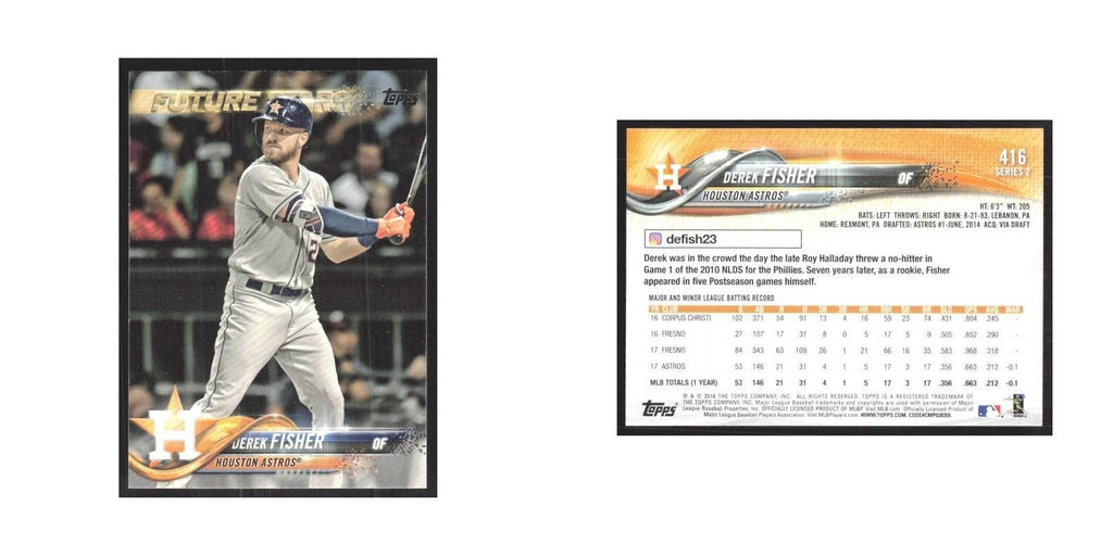 2018 Topps Derek Fisher Astros #416
