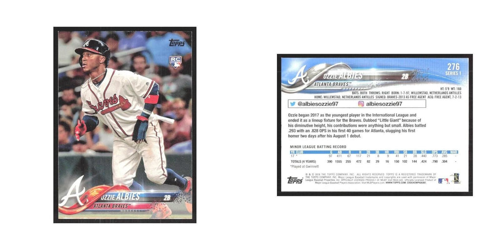 2018 Topps Ozzie Albies RC Braves #276