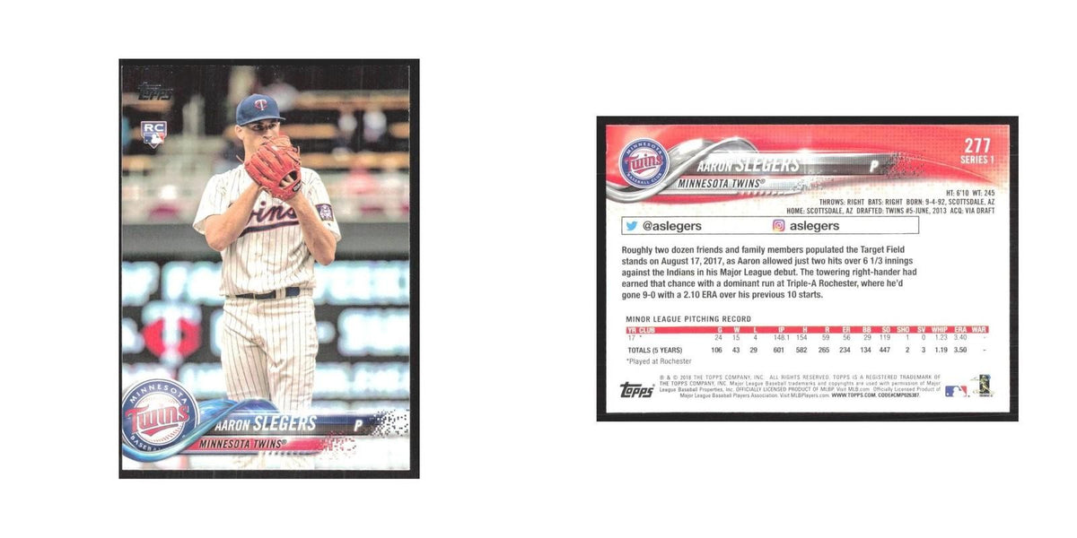 2018 Topps Aaron Slegers RC Twins #277