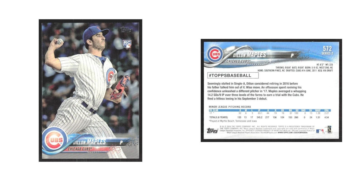 2018 Topps Dillon Maples RC Cubs #572