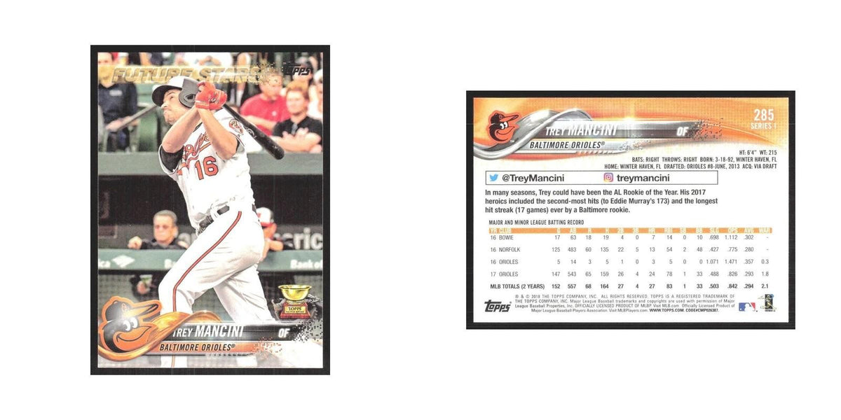 2018 Topps Trey Mancini Orioles #285