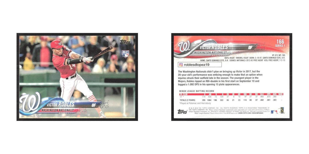 2018 Topps Victor Robles RC Nationals #166