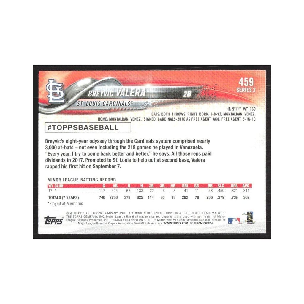 2018 Topps Breyvic Valera RC Cardinals #459