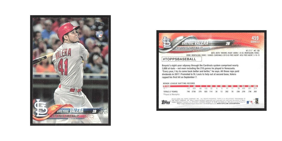 2018 Topps Breyvic Valera RC Cardinals #459