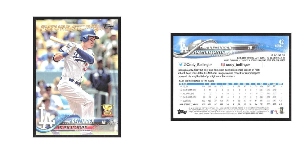 2018 Topps Cody Bellinger Dodgers #42